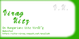 virag uitz business card